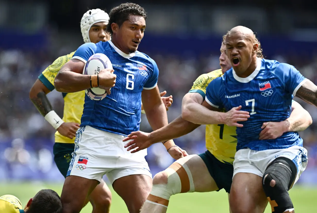 Rugby Sevens - Men's Pool B - Australia vs Samoa