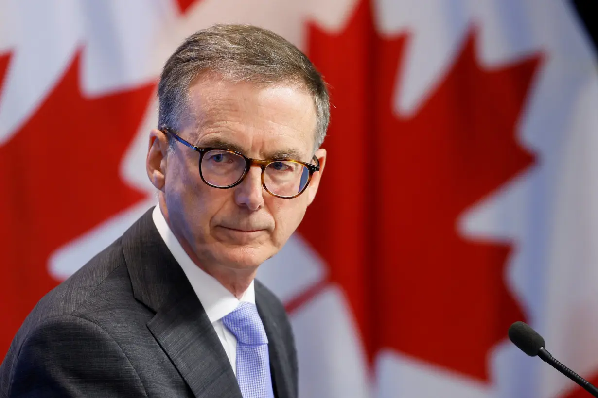 Bank of Canada Governor Tiff Macklem takes part in a news conference in Ottawa