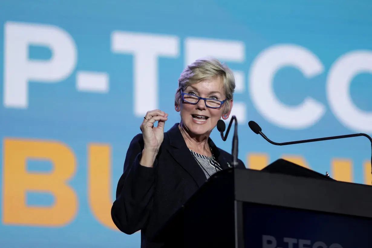 Jennifer Granholm, U.S. Secretary of Energy, delivers a keynote address