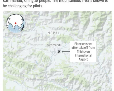 Plane crashes just after takeoff from Nepal's capital, killing 18 people. Pilot is lone survivor