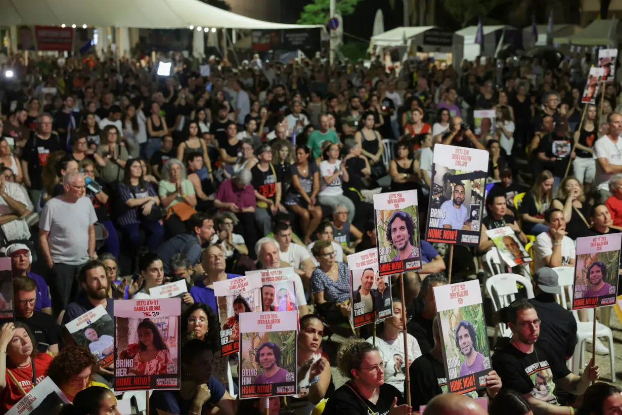 Protest to demand the immediate release of the hostages, in Tel Aviv