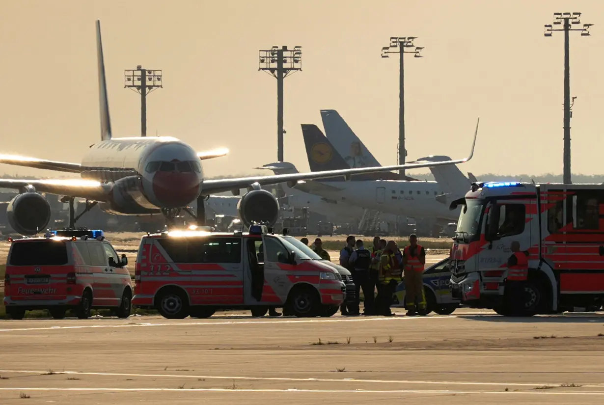 Frankfurt airport suspends flights after climate protesters block runways