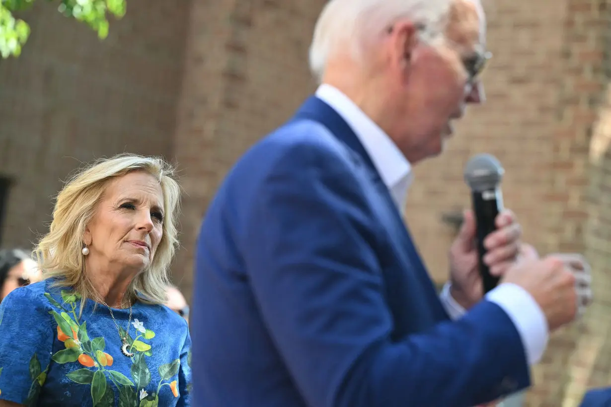 Jill Biden travels to Paris Olympics as her husband passes the torch