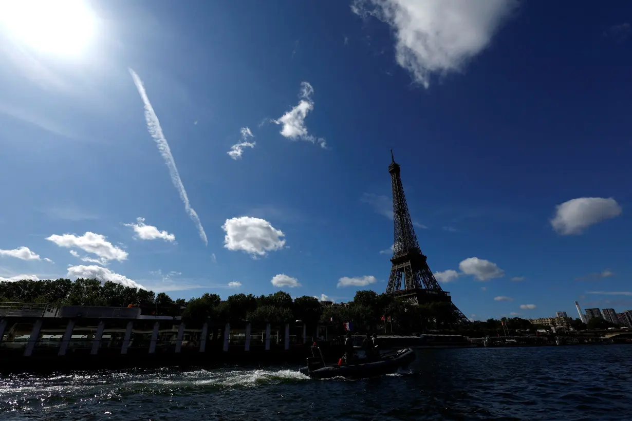 FILE PHOTO: Technical test on the Seine river in Paris