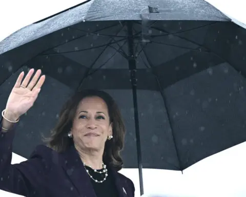 Harris gains ground in polls as Trump tries to brand her a Marxist