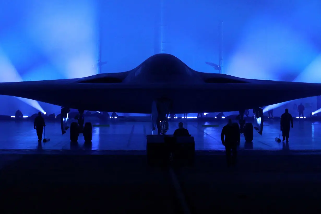 FILE PHOTO: Northrop Grumman unveils B-21 Raider