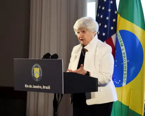 Yellen says Harris would maintain US leadership on global issues