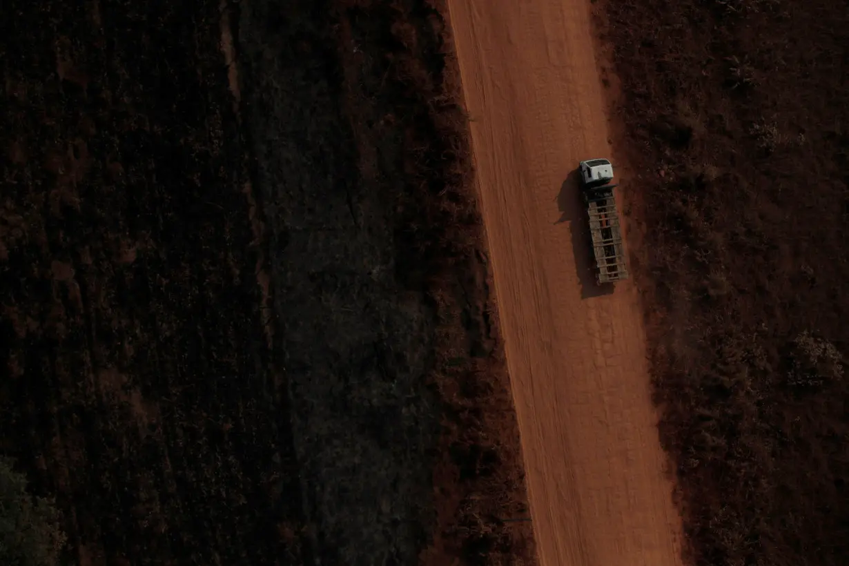 FILE PHOTO: An aerial view of the road BR-319 highway near city of Humaita