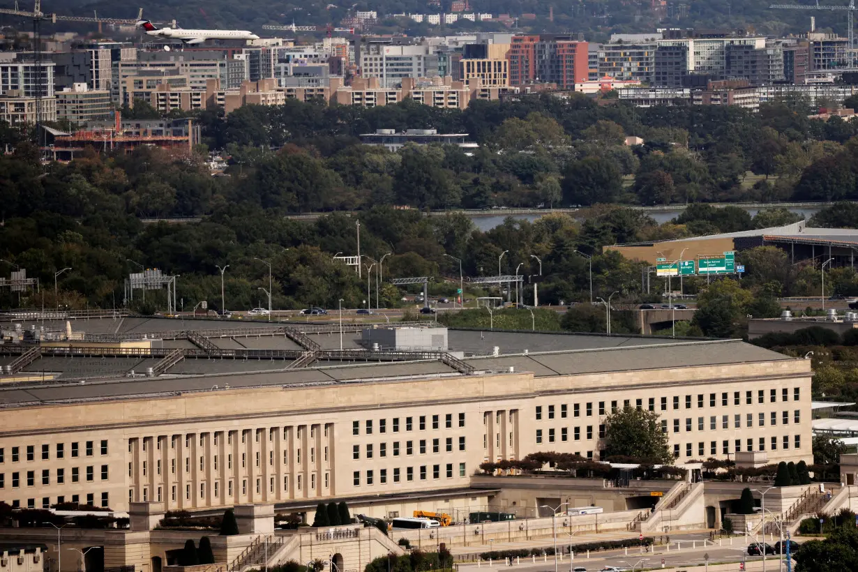 FILE PHOTO: he Pentagon building is seen in Arlington, Virginia, U.S.