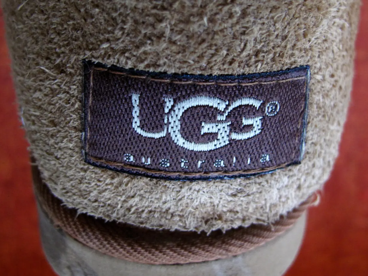 A Decker Brands UGG boot is shown in the photo illustration