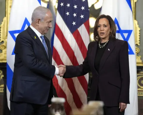 Harris tells Netanyahu 'it is time' to end the war in Gaza and bring the hostages home