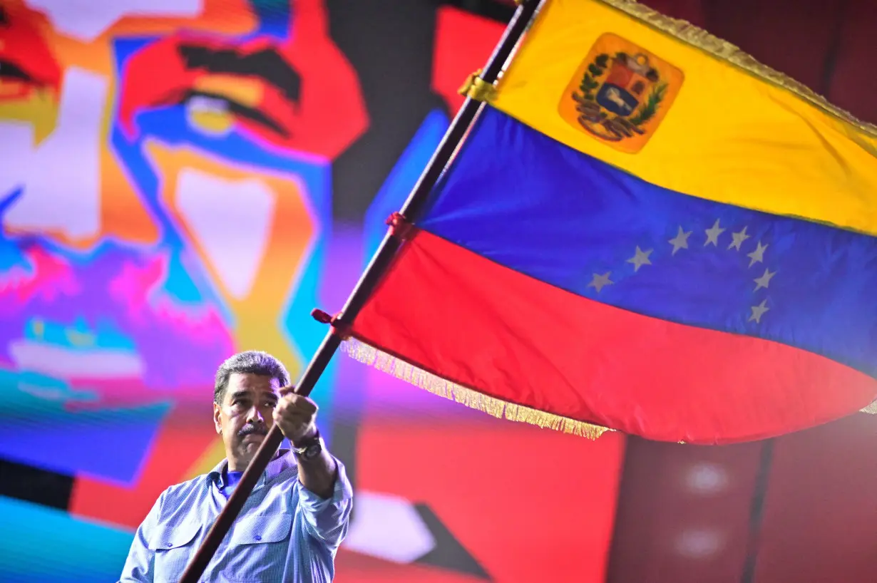 Venezuela's President Nicolas Maduro closes his political campaign, in Caracas