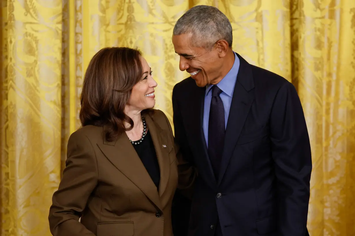 Barack and Michelle Obama endorse Kamala Harris for president