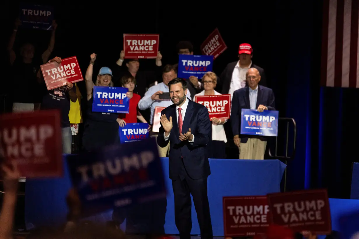 J.D. Vance speaks in his hometown of Middletown, Ohio