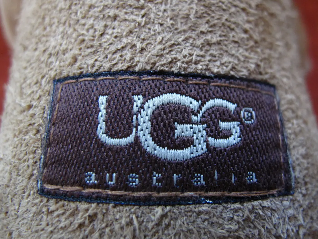 FILE PHOTO: A Decker Brands UGG boot is shown in the photo illustration