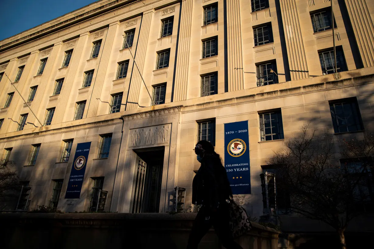 The U.S. Department of Justice Building is pictured