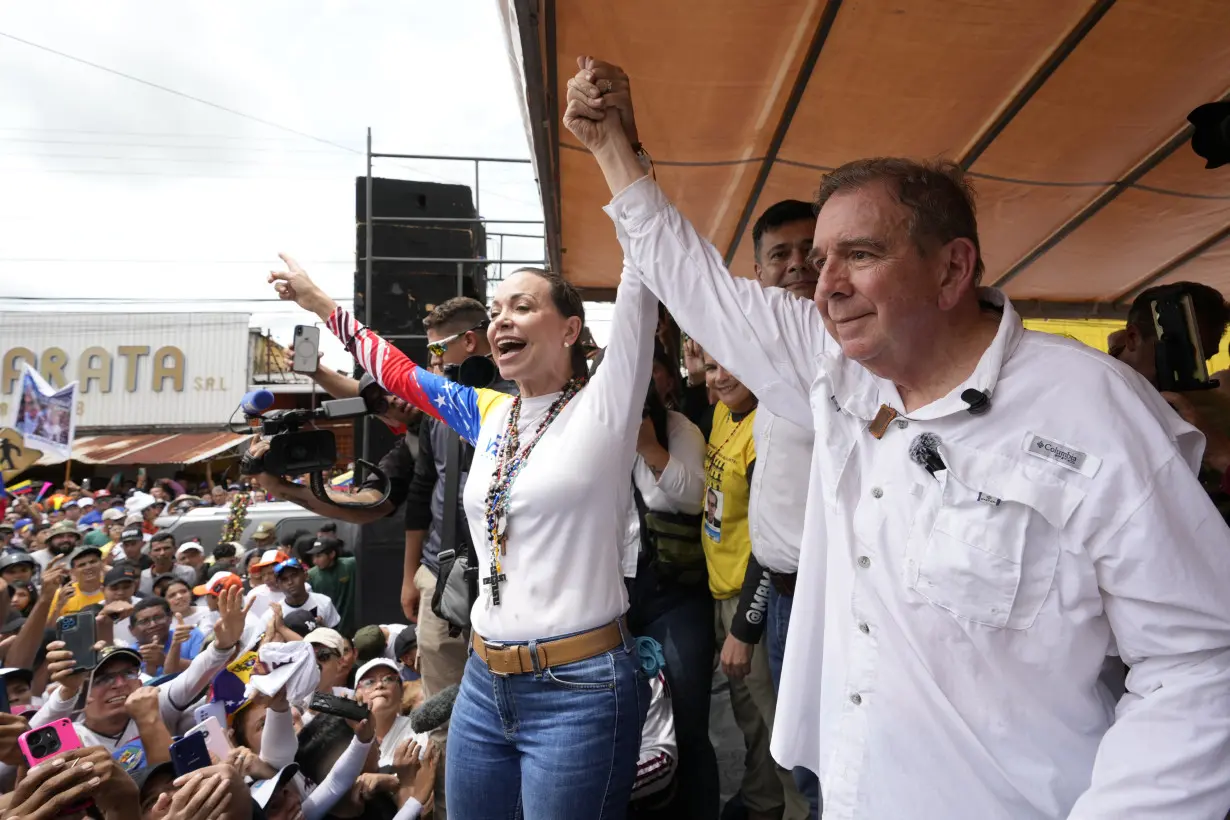 Venezuela opposition leader provides hope for many, even though she isn't on the presidential ballot