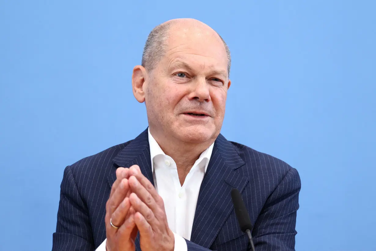 German Chancellor Olaf Scholz attends the traditional 