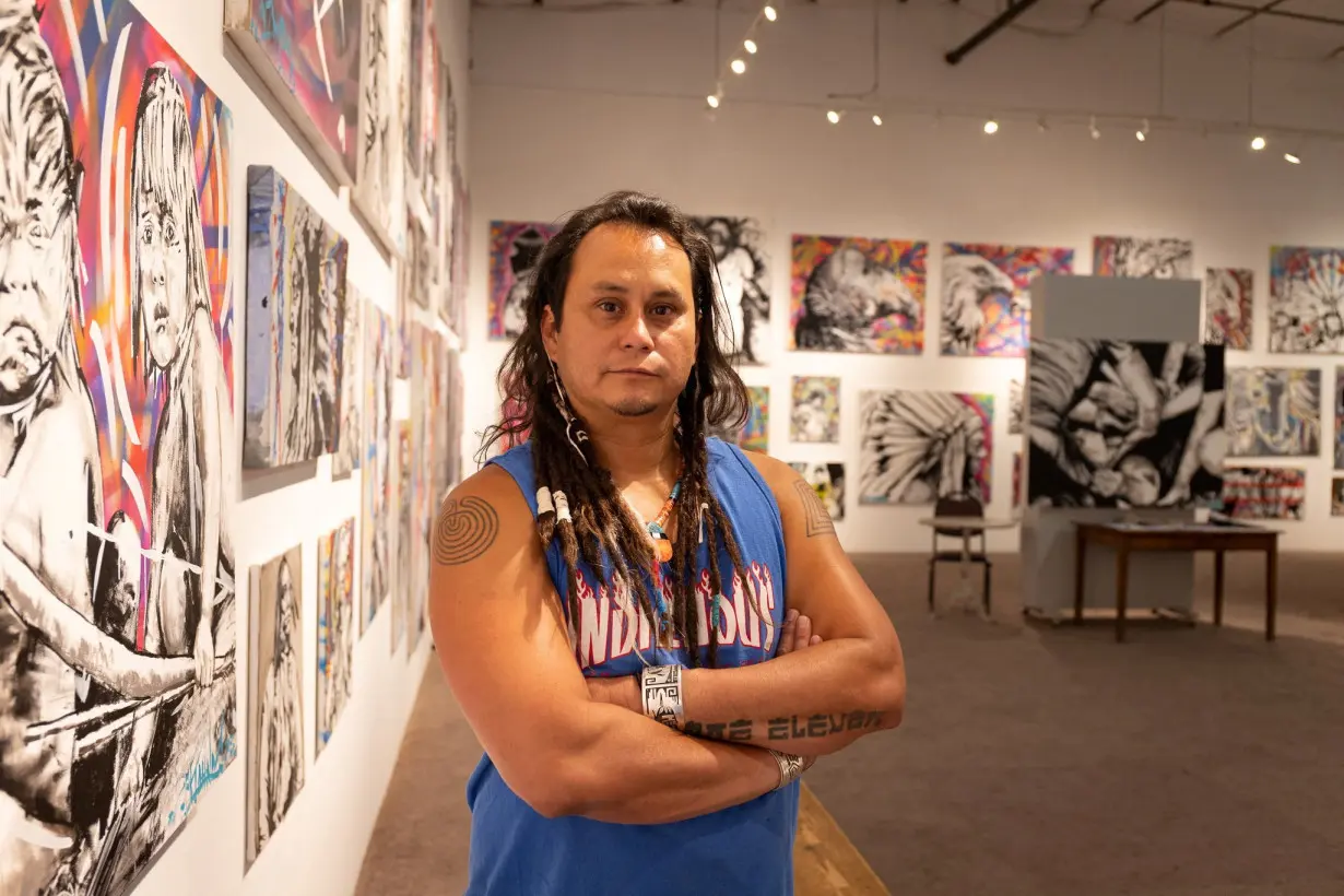 Native American shot at New Mexico protest heals through art