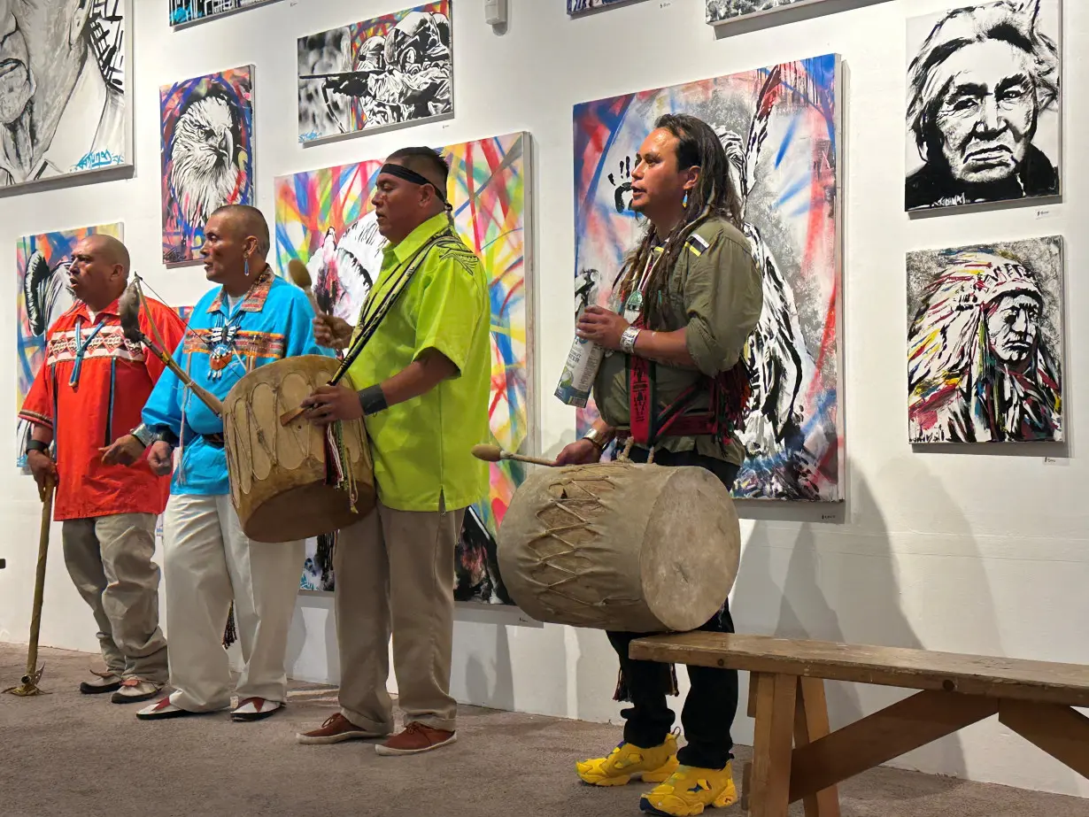 Native American shot at New Mexico protest heals through art