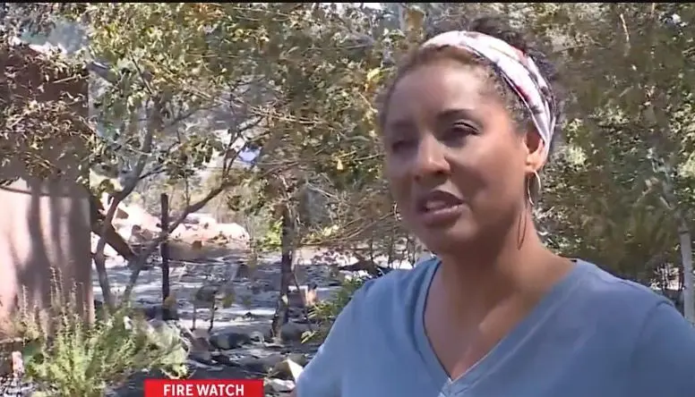 Former news anchor watched Park Fire burn her home down in real-time through security camera