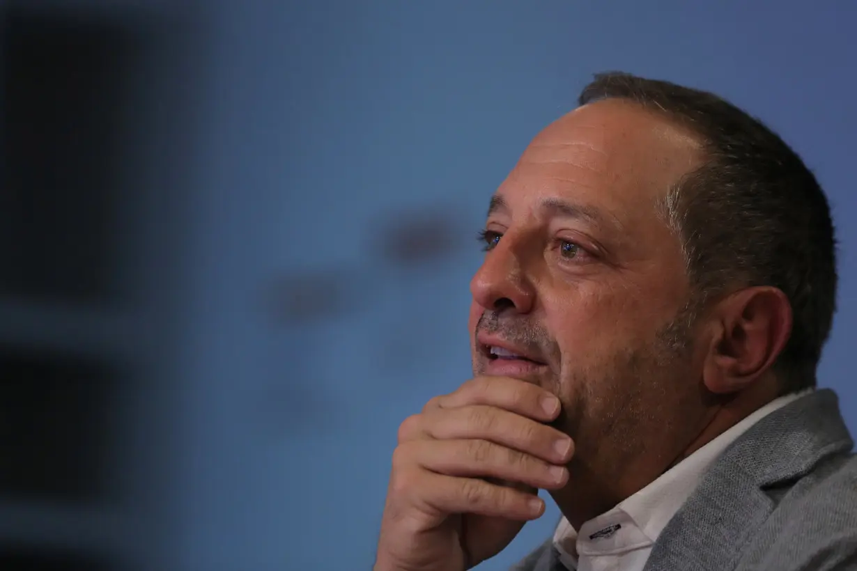 Andrew Left, the founder of Citron Research, speaks during the Reuters Global Investment 2019 Outlook Summit, in New York