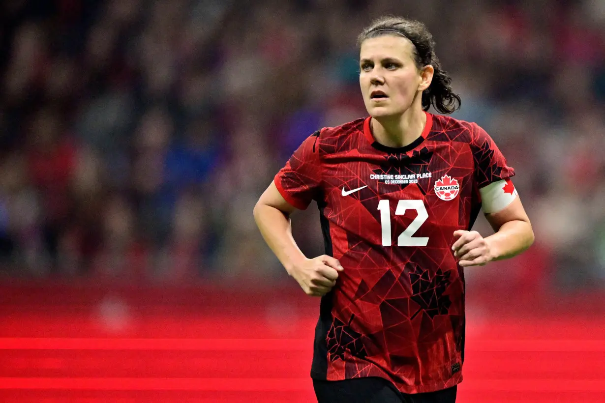 Canada's captain Christine Sinclair plays her final international game in Vancouver