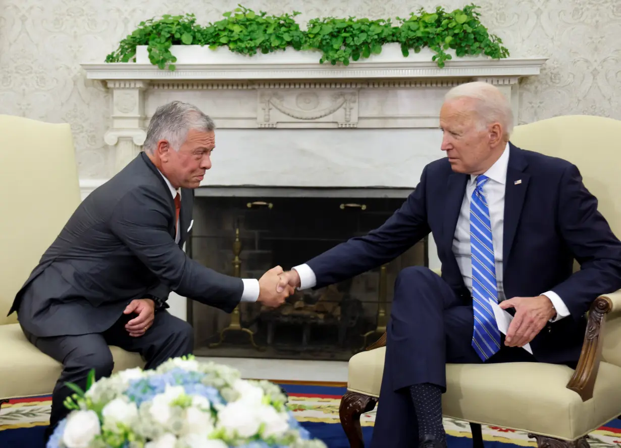 U.S. President Biden welcomes Jordan's King Abdullah II in Washington