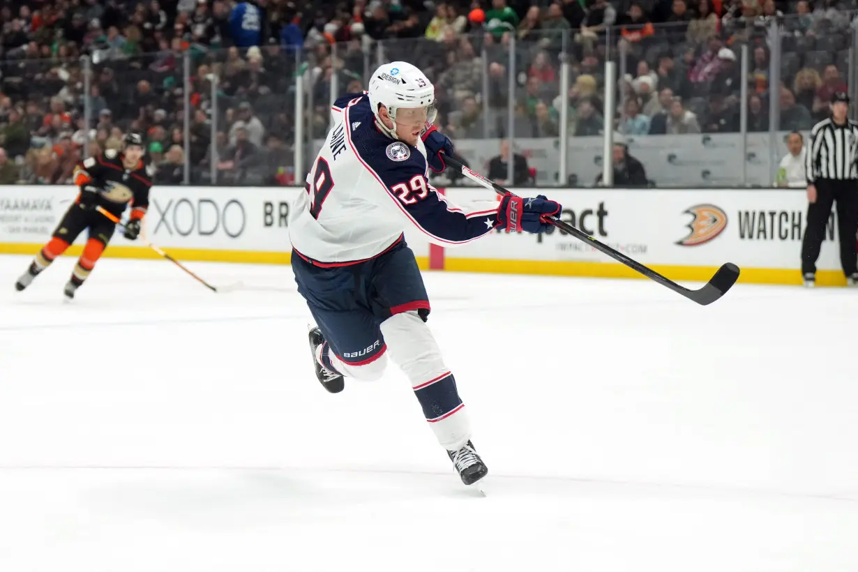 NHL: Columbus Blue Jackets at Anaheim Ducks