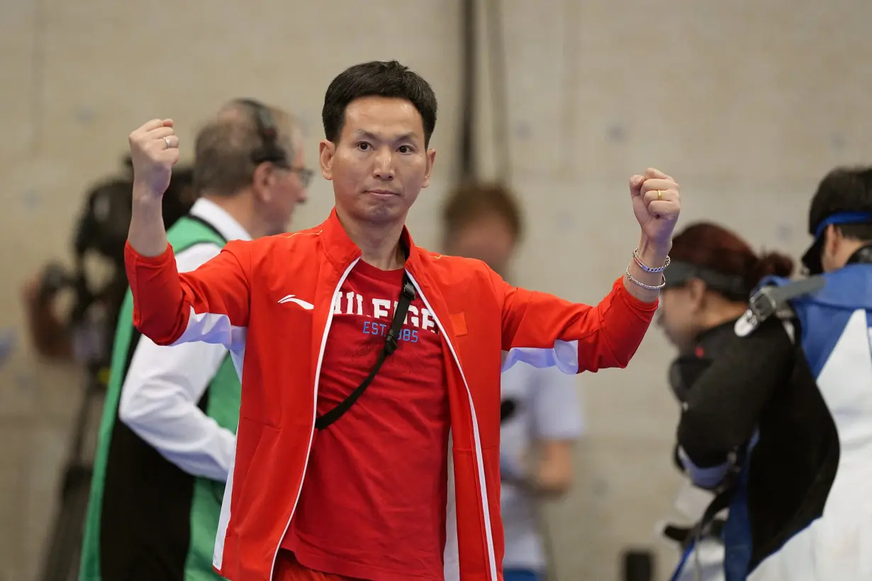 Olympics-Shooting-Chinese teen duo gun down first gold in Paris