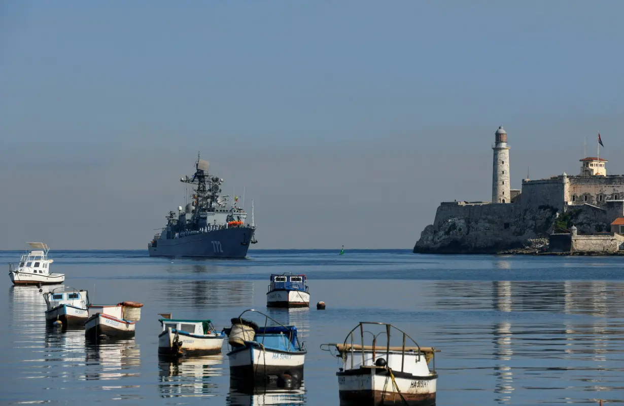 Ships from Russia's Baltic Fleet arrive in Cuba