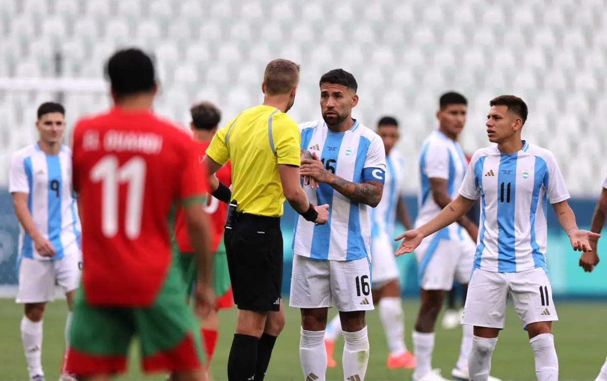 Football - Men's Group B - Argentina vs Morocco