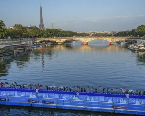 Olympic triathletes hope the Seine River is clean enough for swimming after recent rains