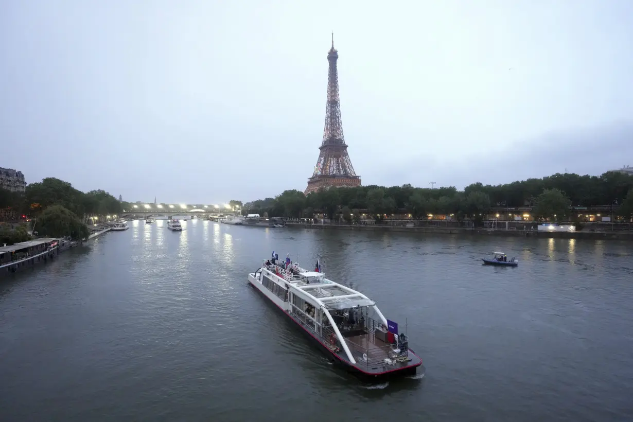 Olympic triathletes hope the Seine River is clean enough for swimming after recent rains