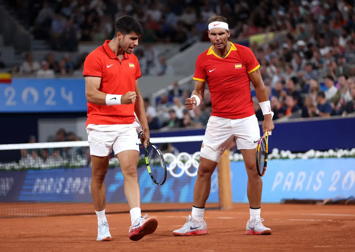 Olympic moment of the day: Rafael Nadal and Carlos Alcaraz, tennis’ new favorite double act