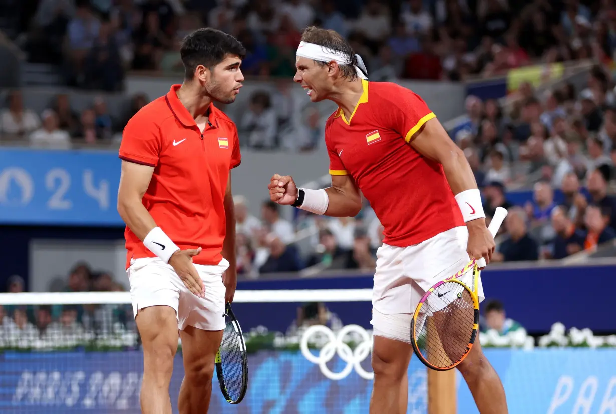 Olympic moment of the day: Rafael Nadal and Carlos Alcaraz, tennis’ new favorite double act