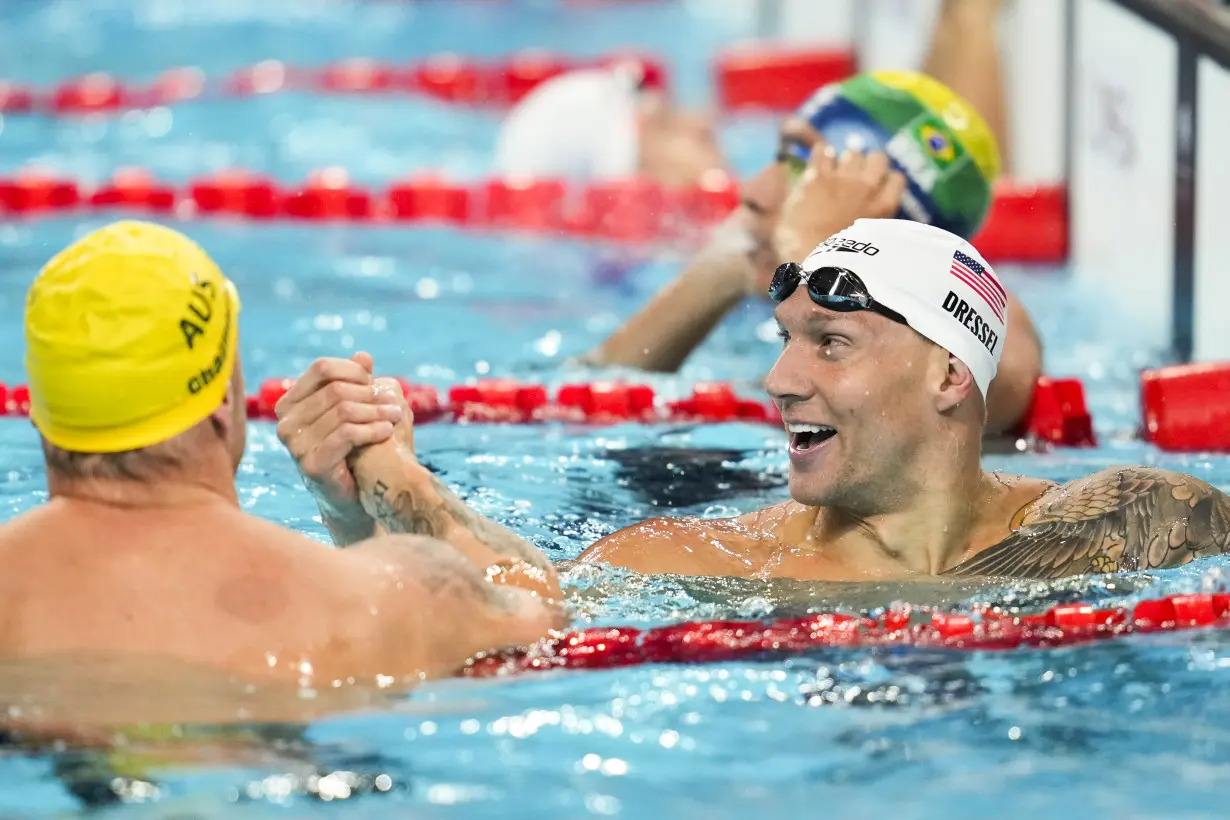 All he does is win gold medals: Caeleb Dressel captures 8th gold as anchor of US relay team