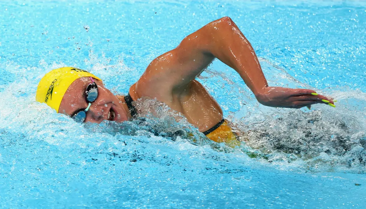 Olympics-Swimming-Titmus gets Australia off to a golden start in Paris