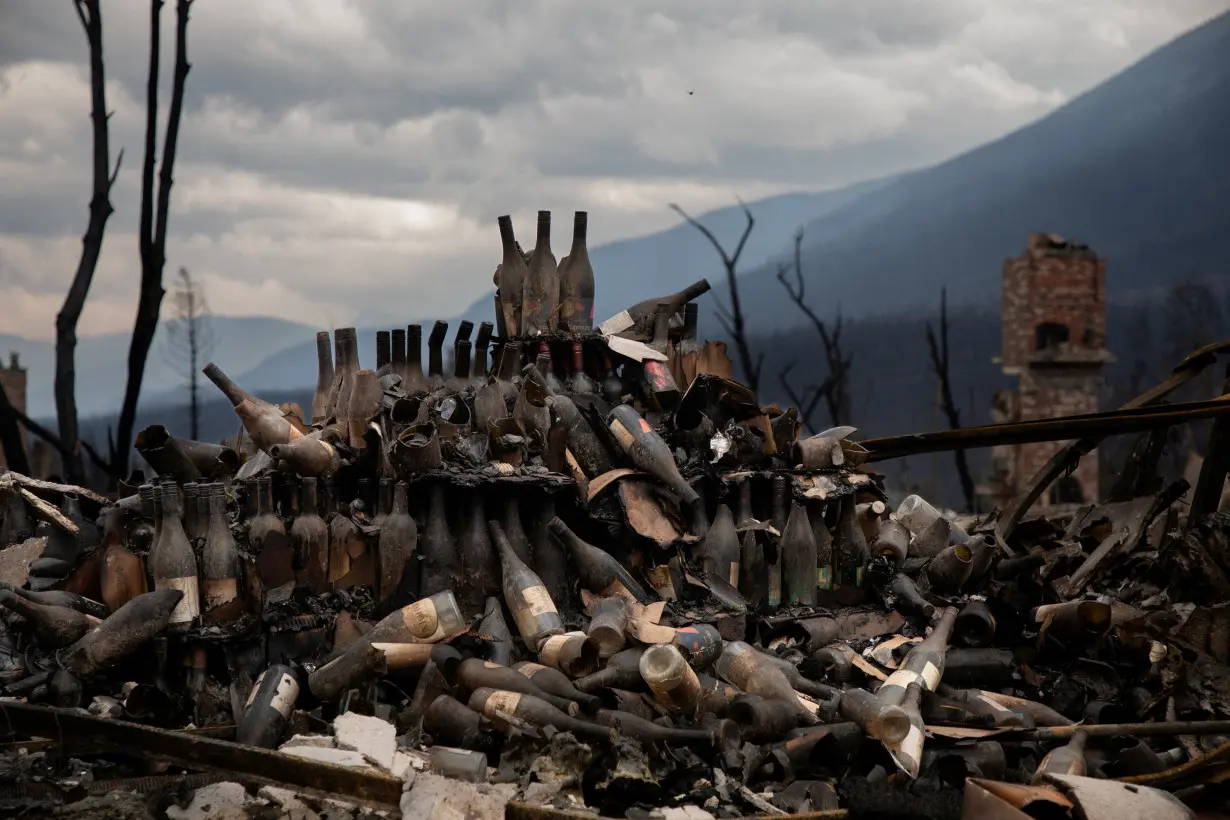 Aftermath of wildfire in Jasper