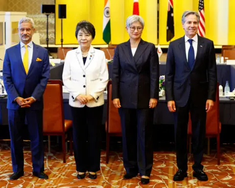 Quad foreign ministers decry dangerous S. China Sea actions