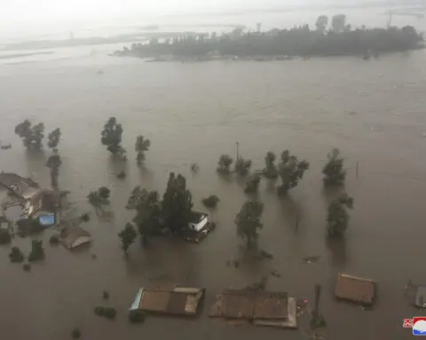 5,000 rescued from flooding in North Korea, state media says