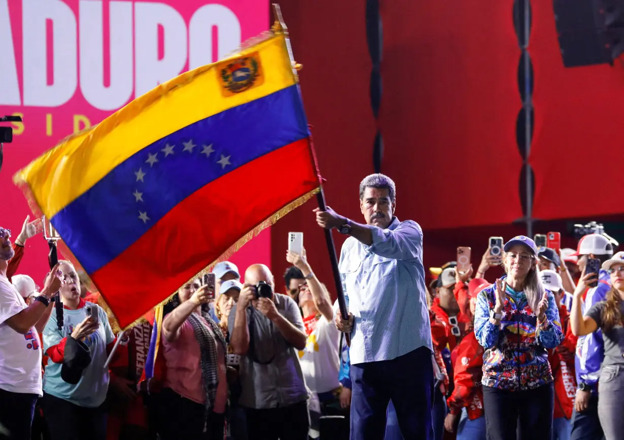 FILE PHOTO: Venezuela's President Nicolas Maduro closes his political campaign, in Caracas