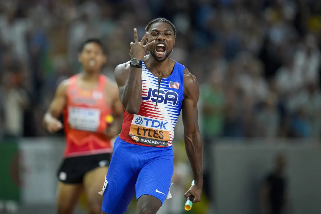 Noah Lyles finds fame but not much privacy at Olympic Village