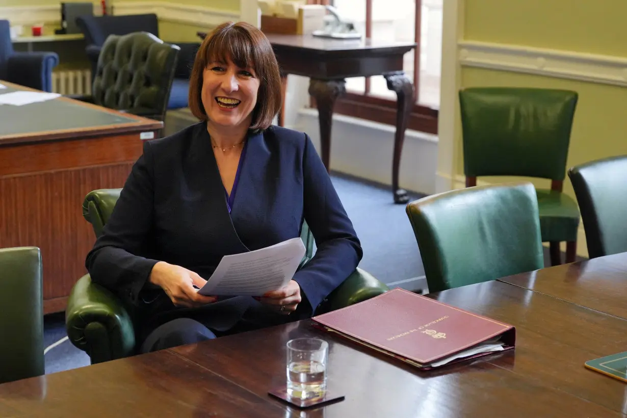 Chancellor of the Exchequer Rachel Reeves ahead of a speech at the Treasury in London