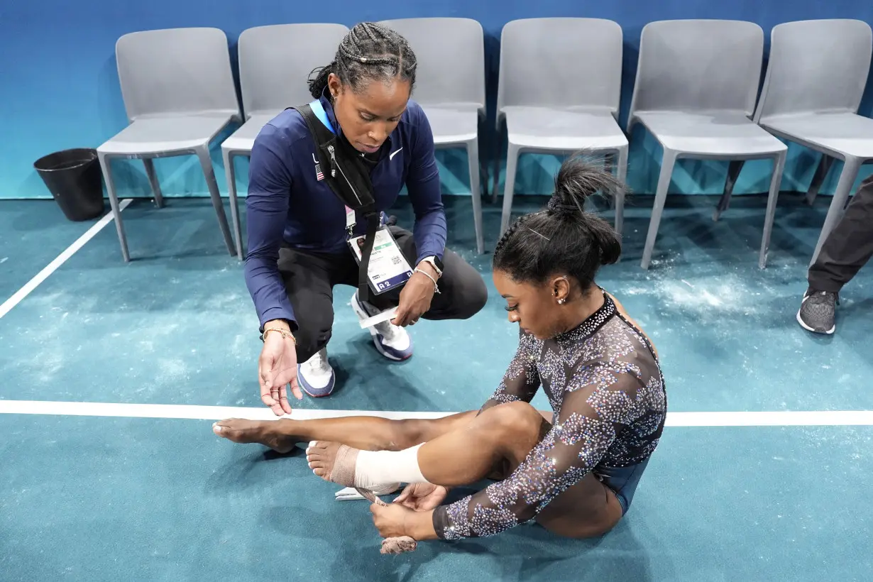 Olympic qualifying wasn't the first time Simone Biles tweaked an injury. That's simply gymnastics