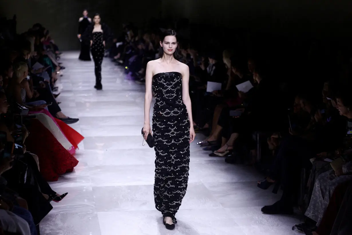 FILE PHOTO: Giorgio Armani Prive Haute Couture Fall/Winter 2024-2025 collection show in Paris