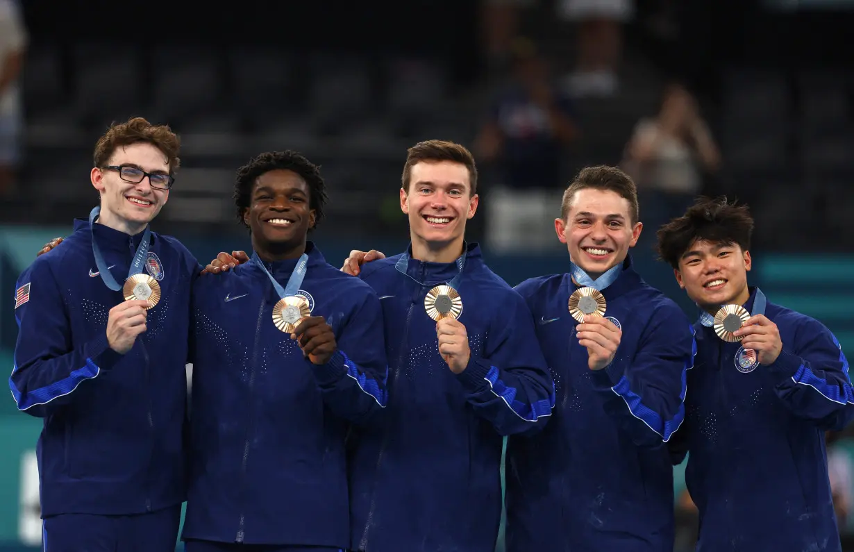 Artistic Gymnastics - Men's Team Victory Ceremony