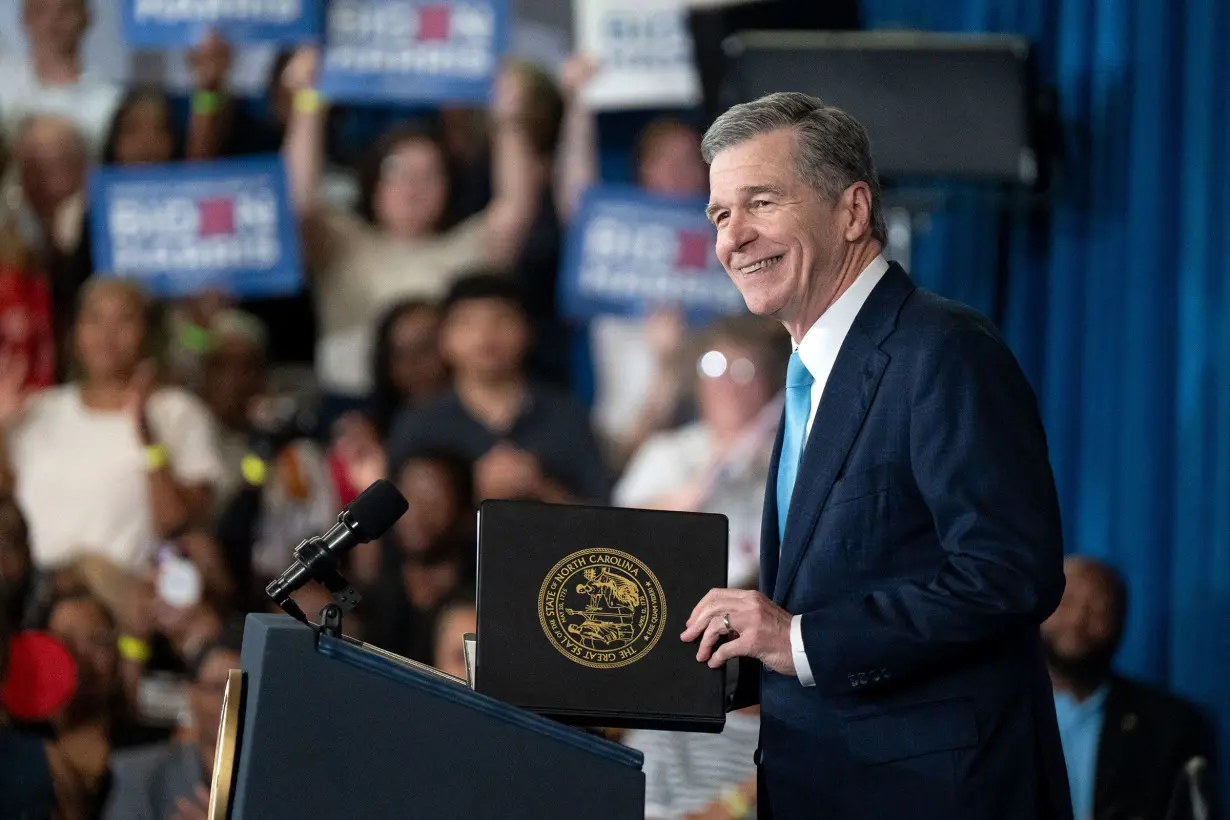 North Carolina Gov. Roy Cooper removes himself from Harris VP consideration