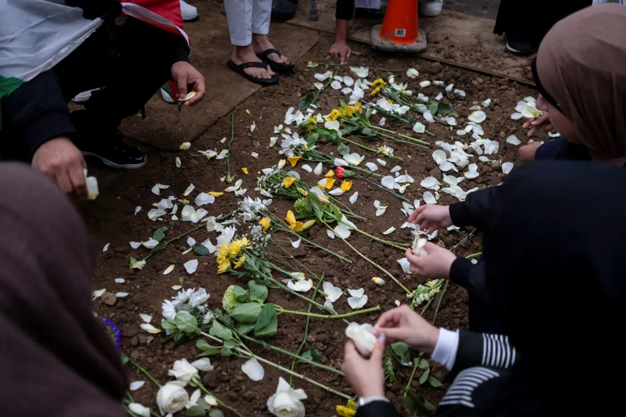 Funeral for six year old Muslim stabbing victim Wadea Al-Fayoume in Illinois