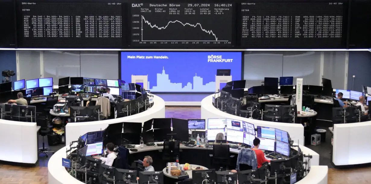 German share price index DAX graph is pictured at the stock exchange in Frankfurt